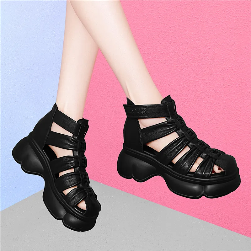 Golden Silk Rabbit Roman Sandals Women's-4