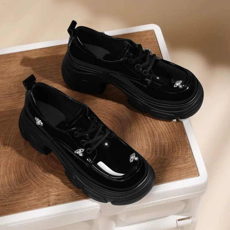 Golden Silk Rabbit Casual Single Shoes Women's-1