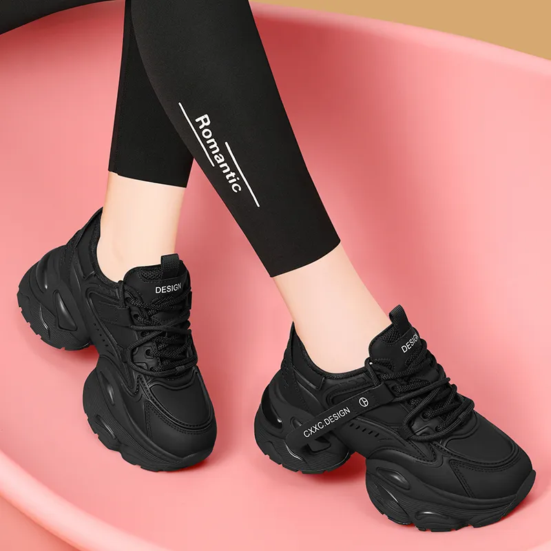 Golden Silk Rabbit Low-Top Chunky Sneakers Women's-3