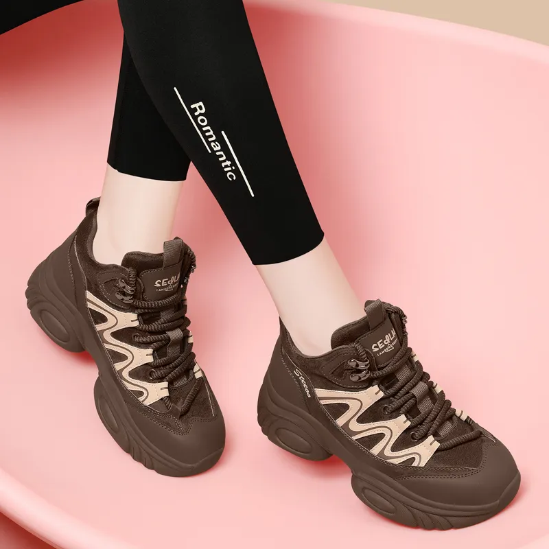 Golden Silk Rabbit Mid-Top Chunky Sneakers Women's-12