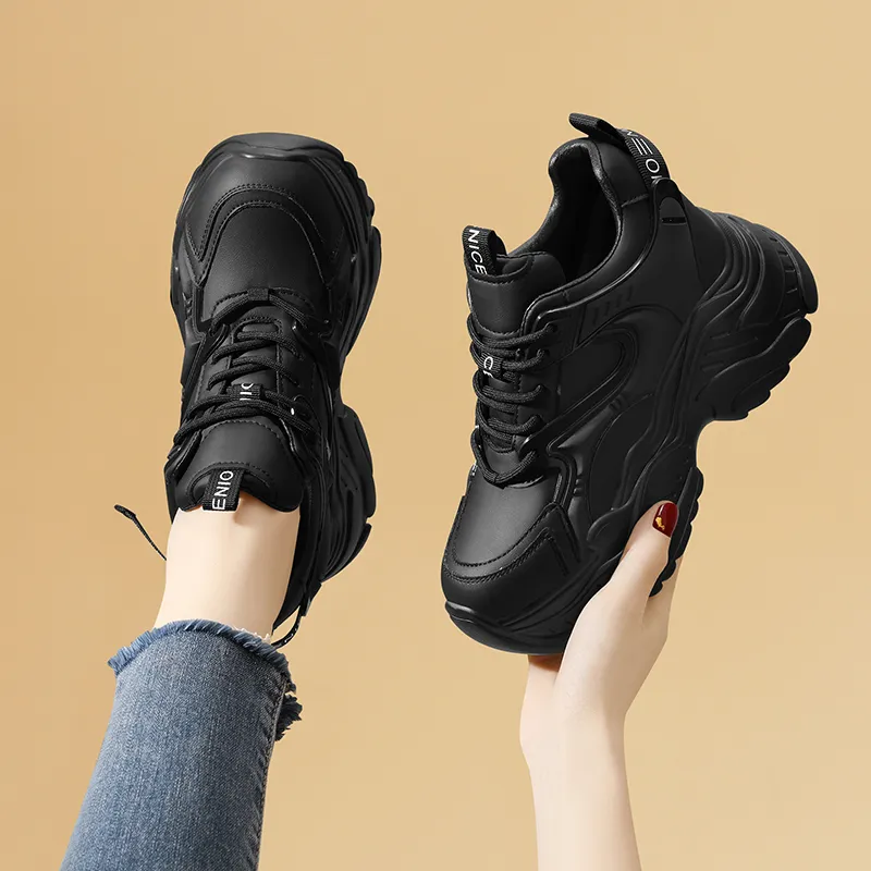 Golden Silk Rabbit Mid-Top Chunky Sneakers Women's-3