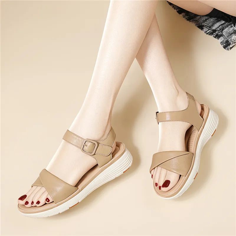 Golden Silk Rabbit One Strap Sandals Women's-10