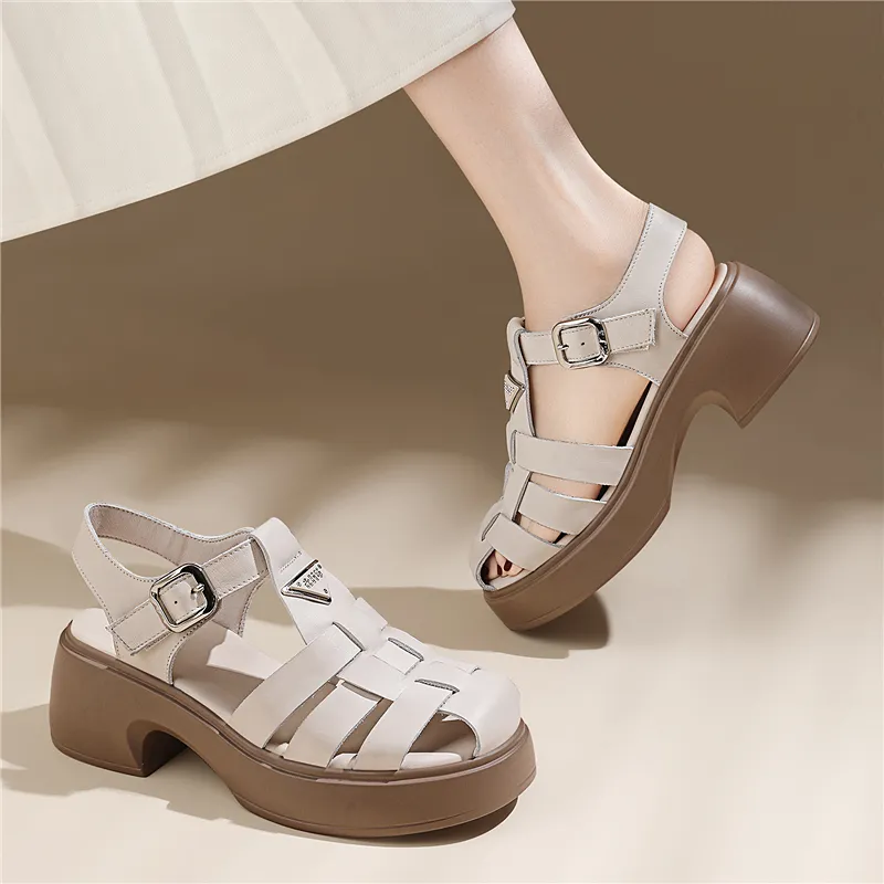 Golden Silk Rabbit Roman Sandals Women's-9
