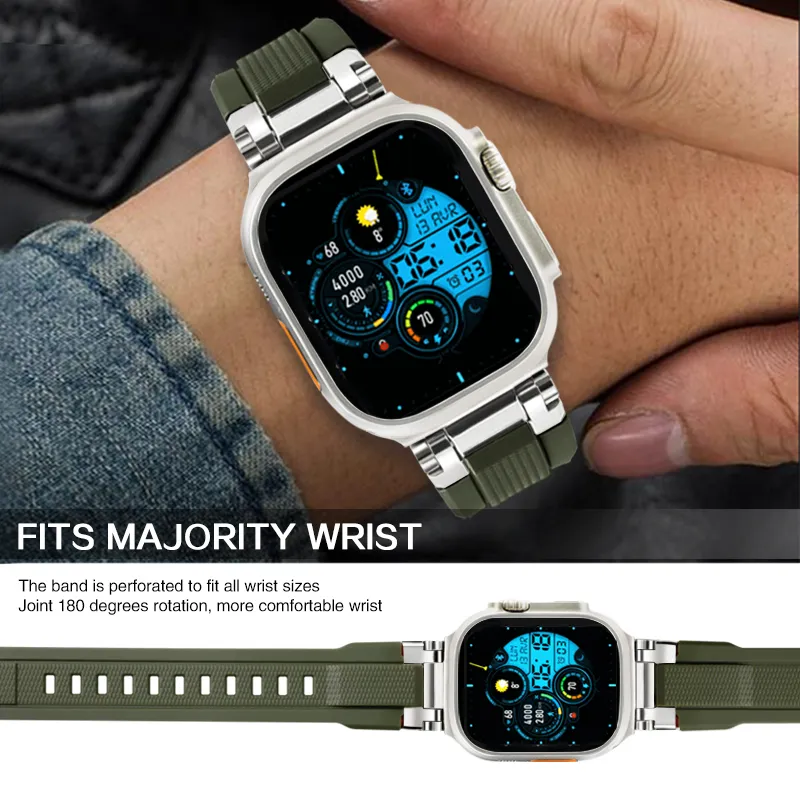 Keppot Apple Watch Bands Apple Compatibility 180 Silicone Material-9
