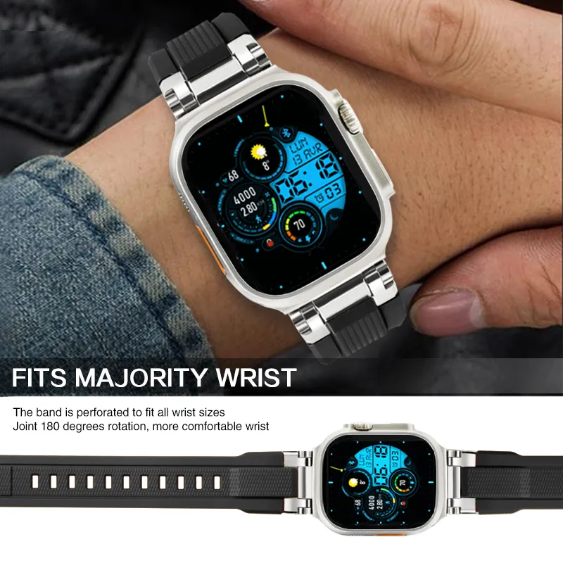 Keppot Apple Watch Bands Apple Compatibility 180 Silicone Material-5