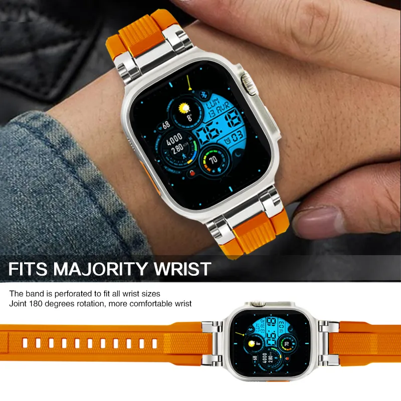 Keppot Apple Watch Bands Apple Compatibility 180 Silicone Material-16