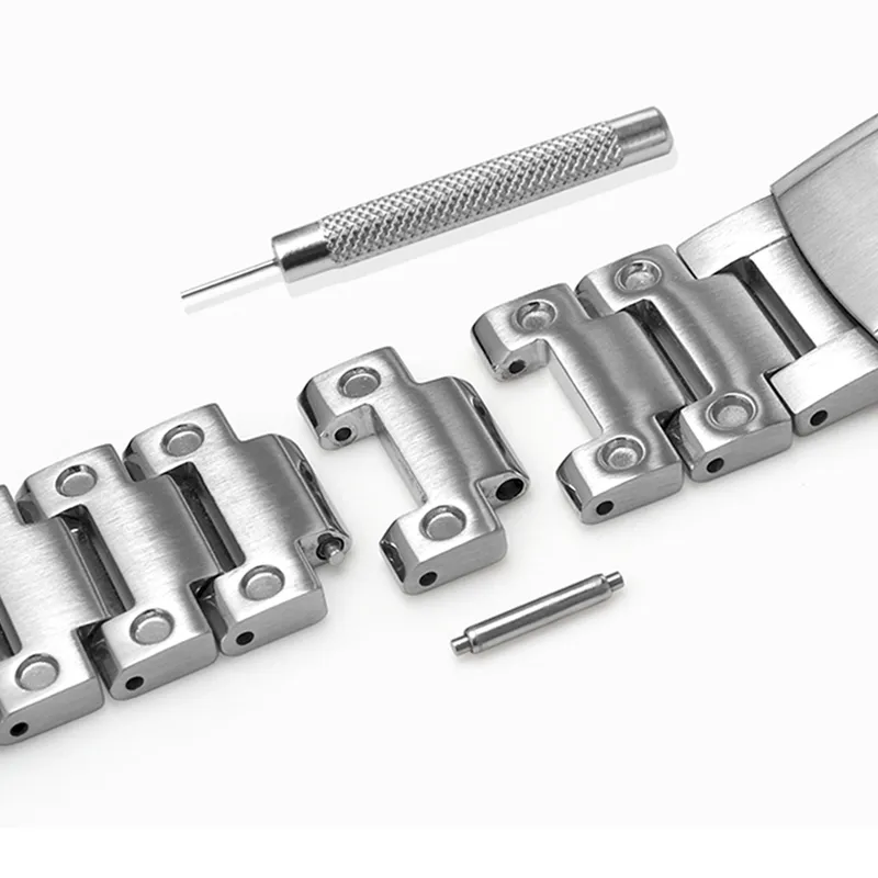Keppot Compatible GA 2100 GA 2110 GA B2100 GM 2100 Customized Farm Oak Metal Watch Case Strap Unisex-3