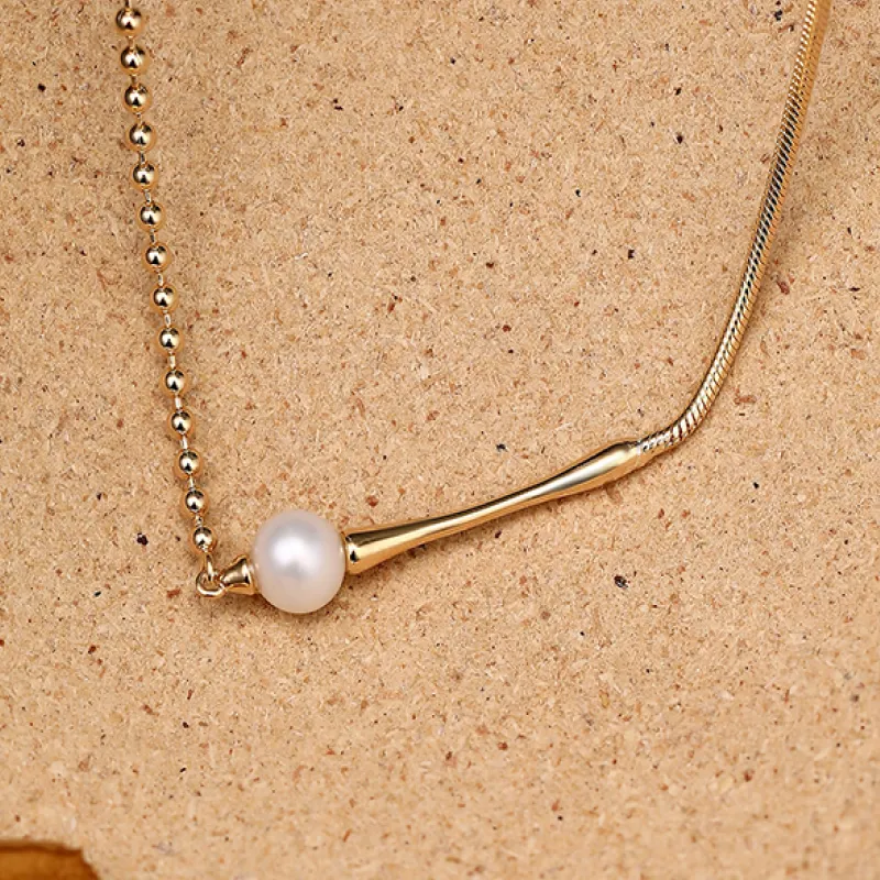 RUNXINZHUBAO Freshwater Pearl Necklaces Women's-3