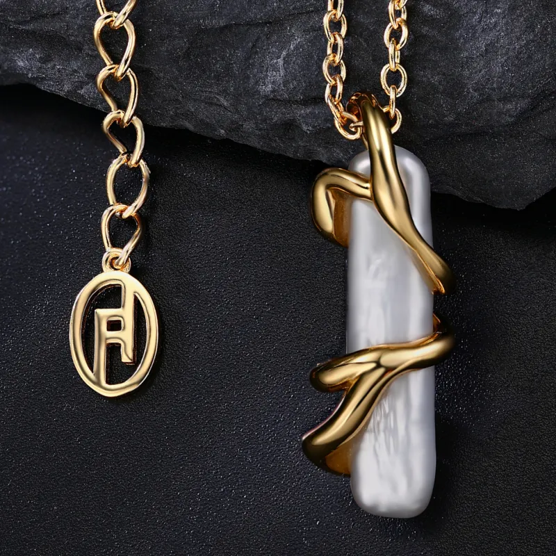 RUNXINZHUBAO Freshwater Pearl Necklaces Women's-4