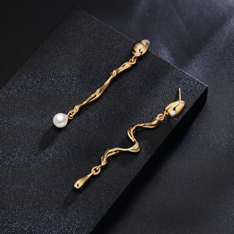 RUNXINZHUBAO Freshwater Pearl Stud Earrings Women's-2