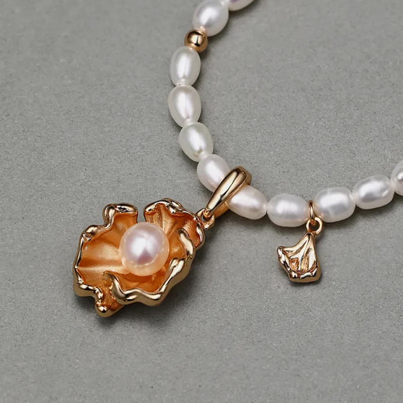RUNXINZHUBAO Freshwater Pearl Necklaces Women's-3