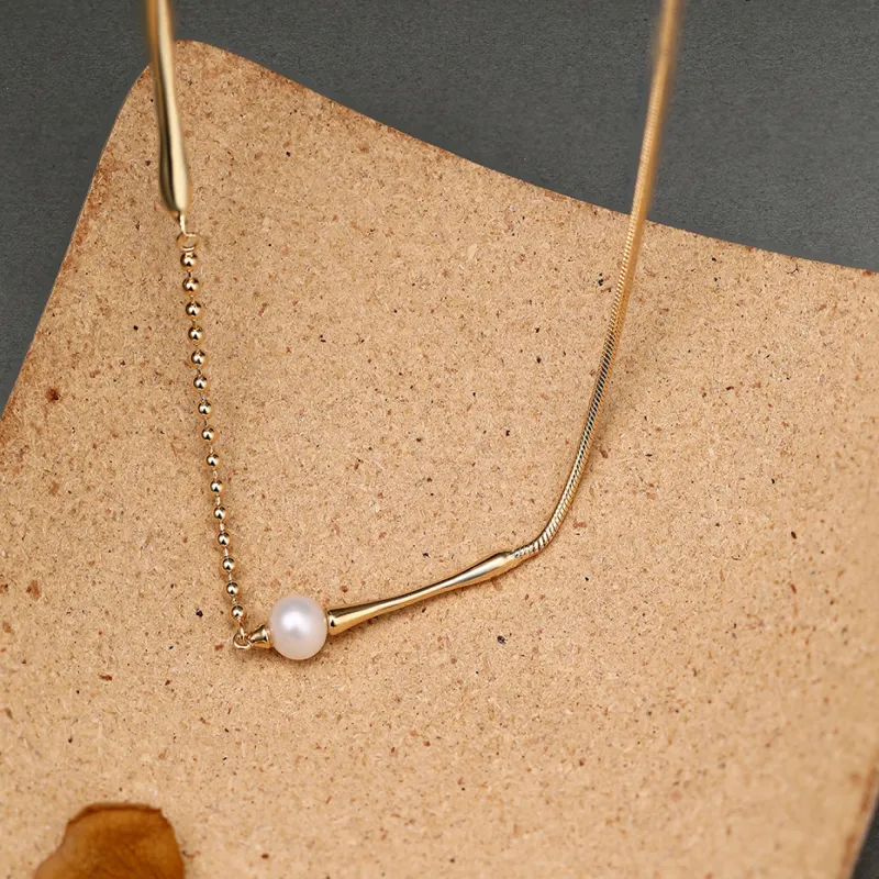 RUNXINZHUBAO Freshwater Pearl Necklaces Women's-2