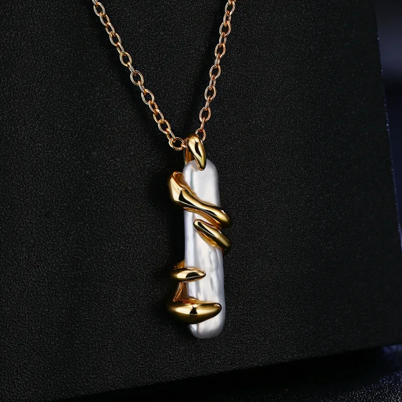 RUNXINZHUBAO Freshwater Pearl Necklaces Women's-2