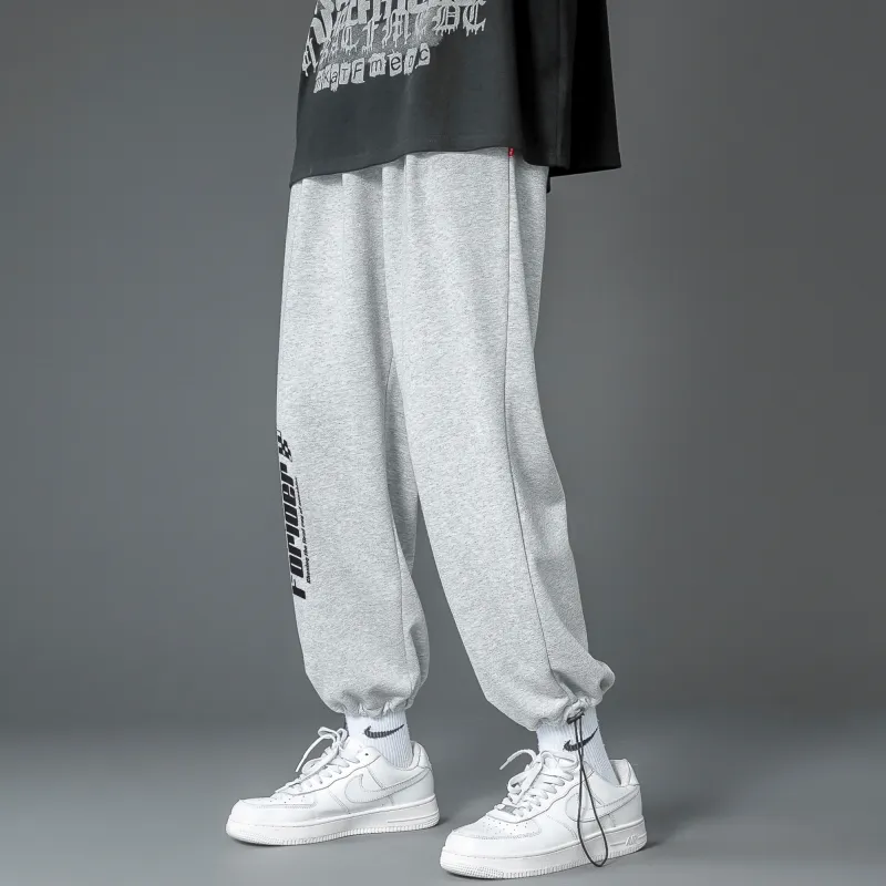 FORIDER Casual Pants Unisex Gray-3