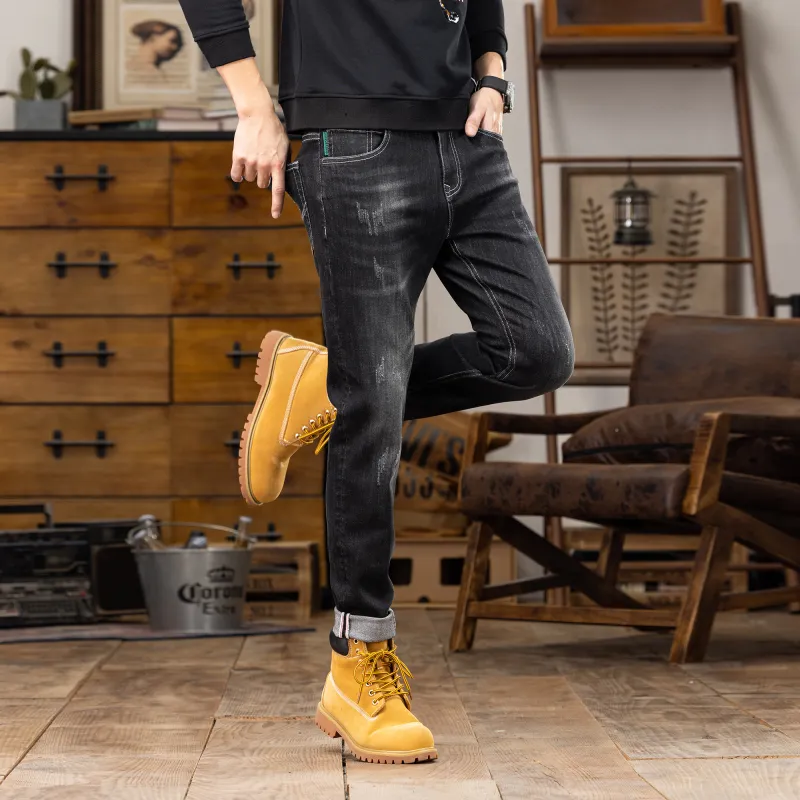 JUCY JUDY Jeans Unisex Black Gray Color-6