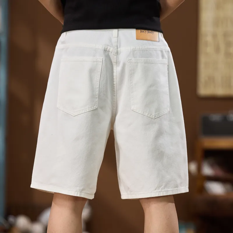 JUCY JUDY Denim Shorts Unisex White-5