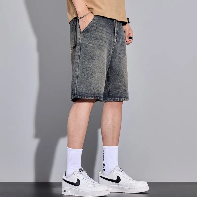 JUCY JUDY Denim Shorts Unisex Vintage Blue-3