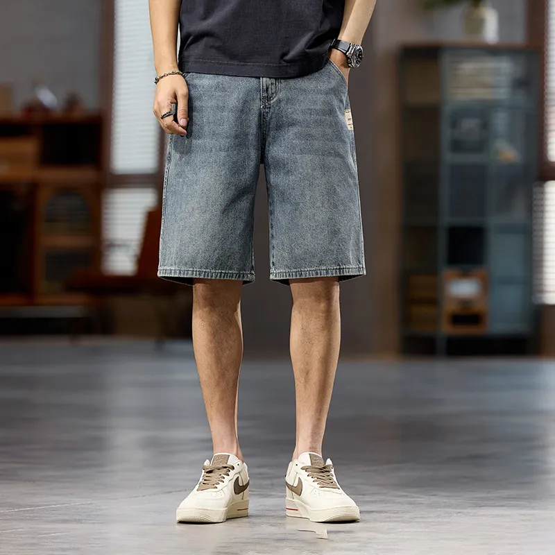 JUCY JUDY Denim Shorts Unisex Vintage Blue-2