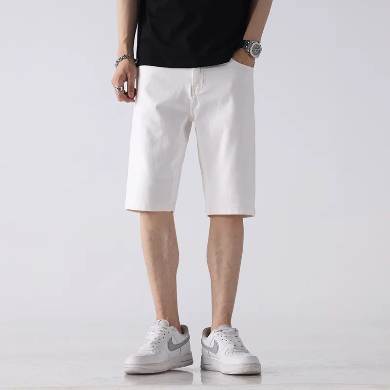JUCY JUDY Denim Shorts Unisex White-2