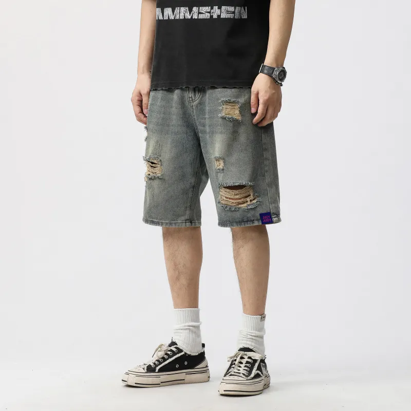 JUCY JUDY Denim Shorts Unisex Vintage Blue-3