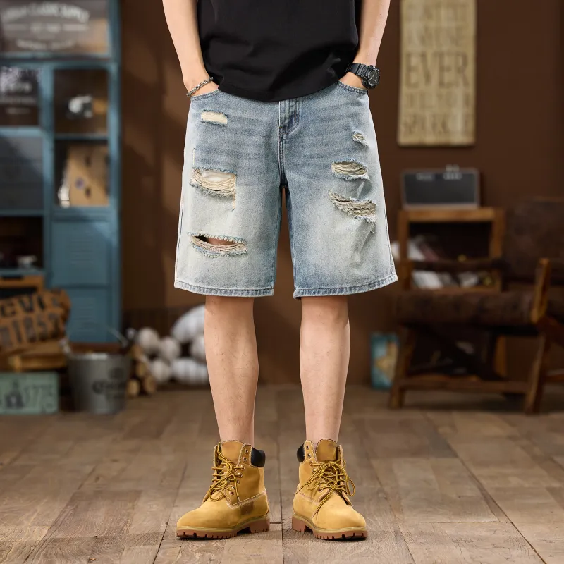JUCY JUDY Denim Shorts Unisex Nostalgic Blue-2