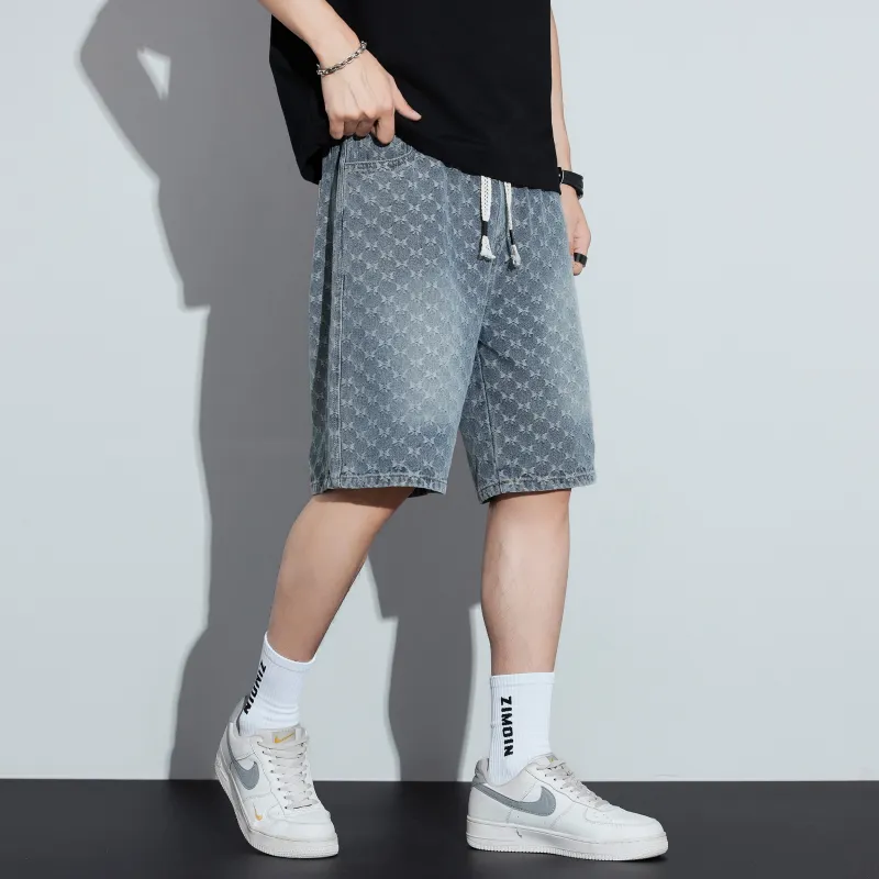 JUCY JUDY Denim Shorts Unisex Nostalgic Blue-4