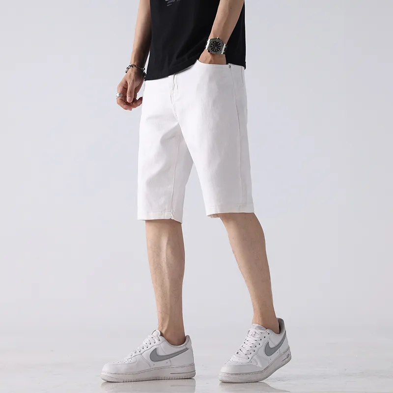 JUCY JUDY Denim Shorts Unisex White-3