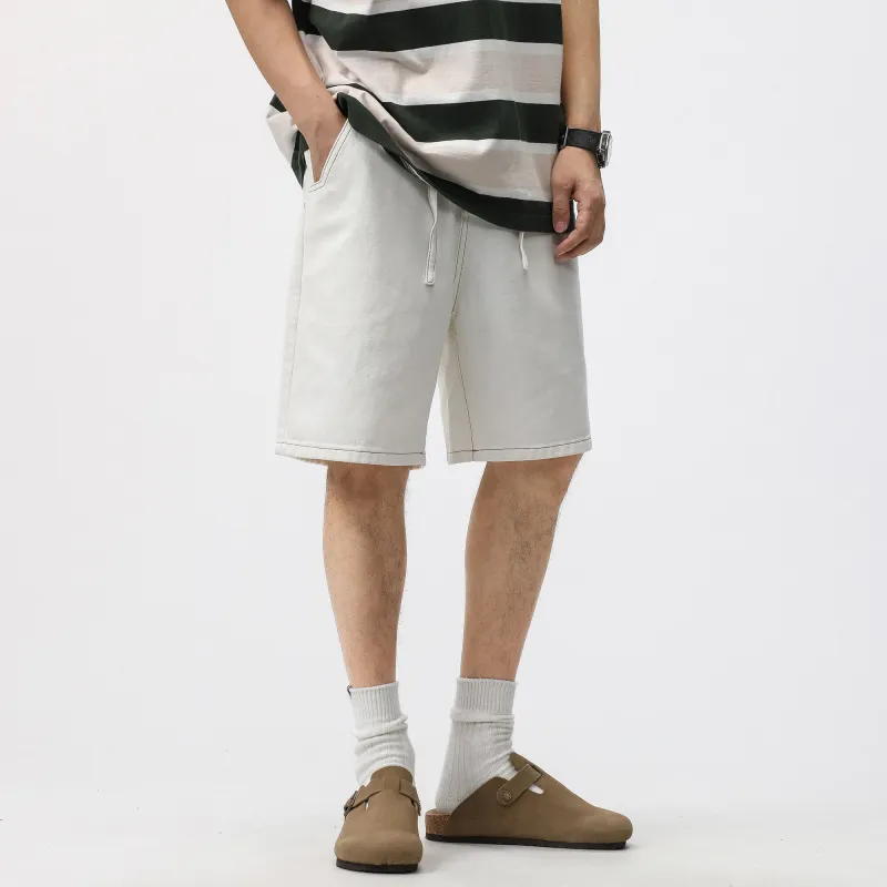 JUCY JUDY Denim Shorts Unisex White-9