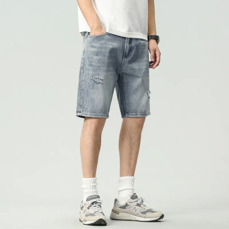JUCY JUDY Denim Shorts Unisex Blue-2