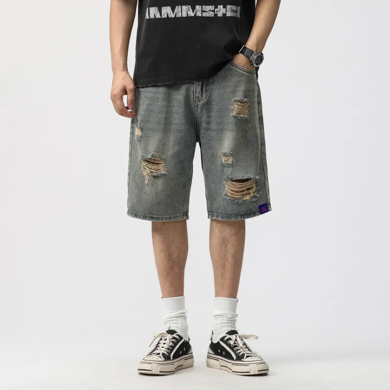 JUCY JUDY Denim Shorts Unisex Vintage Blue-2