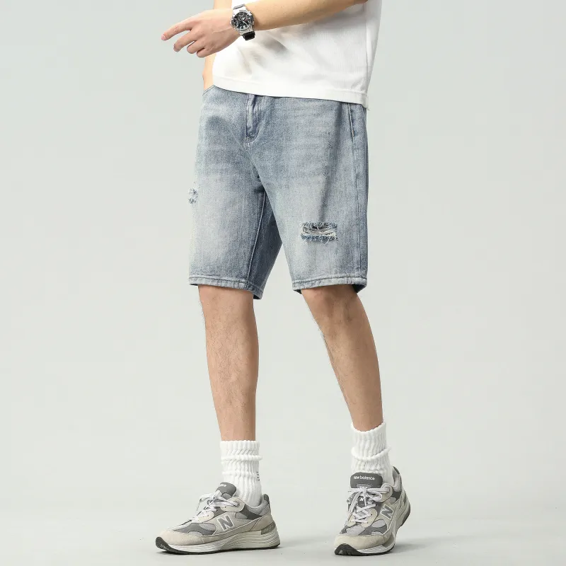 JUCY JUDY Denim Shorts Unisex Blue-4