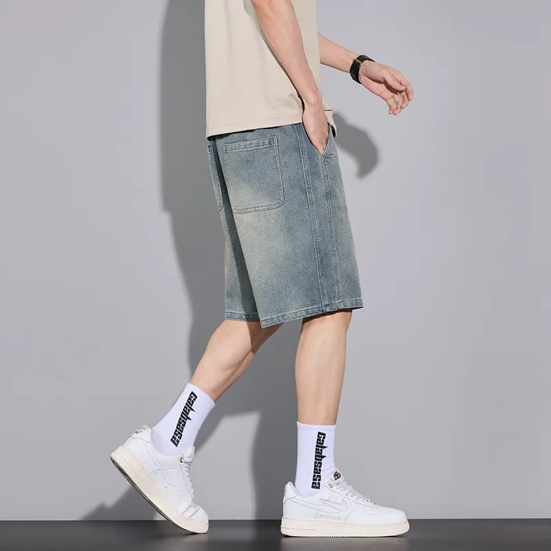 JUCY JUDY Denim Shorts Unisex Vintage Blue-4