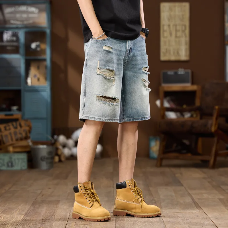 JUCY JUDY Denim Shorts Unisex Nostalgic Blue-6