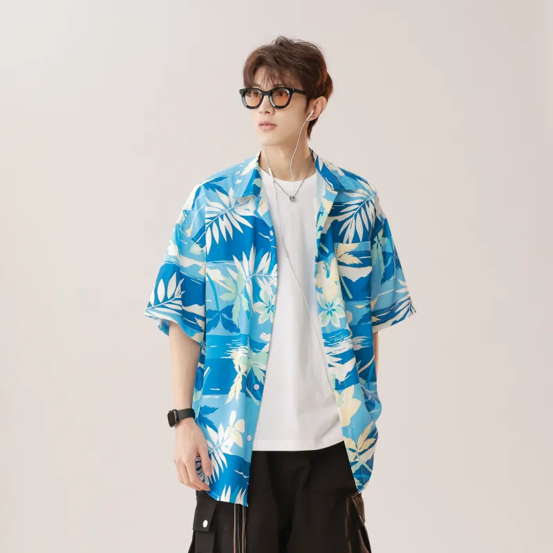 JUCY JUDY Shirt Unisex Hawaii Blue-4