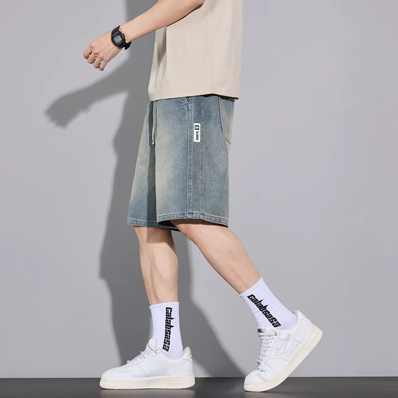 JUCY JUDY Denim Shorts Unisex Vintage Blue-7