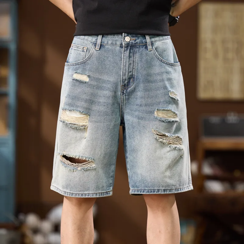 JUCY JUDY Denim Shorts Unisex Nostalgic Blue-4