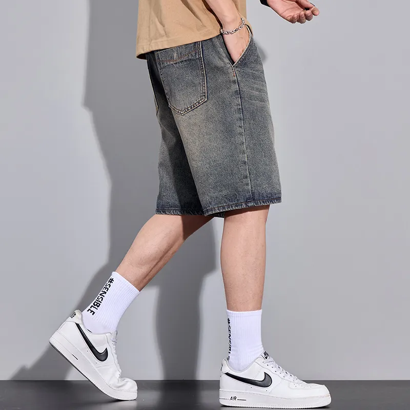 JUCY JUDY Denim Shorts Unisex Vintage Blue-4