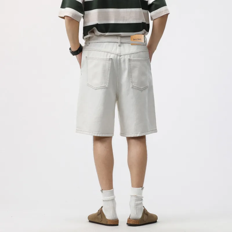JUCY JUDY Denim Shorts Unisex White-6