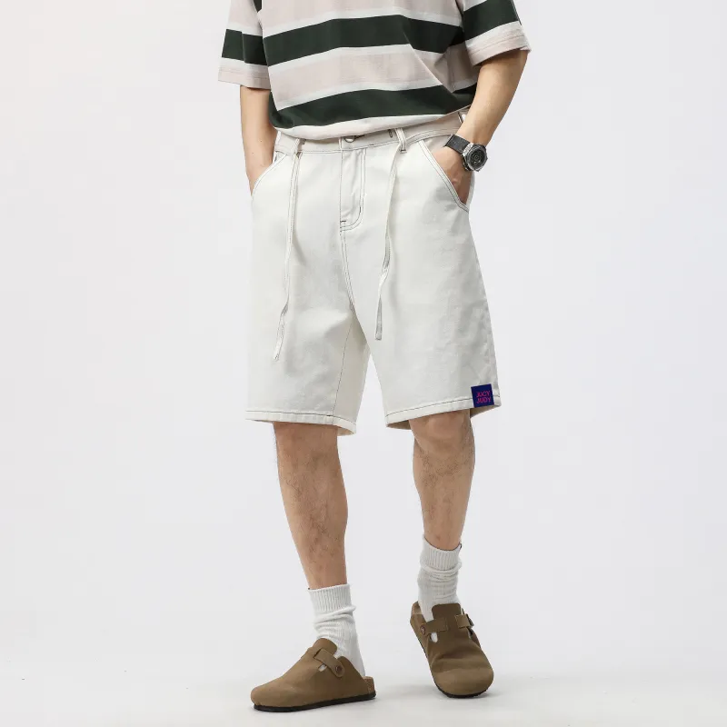 JUCY JUDY Denim Shorts Unisex White-8