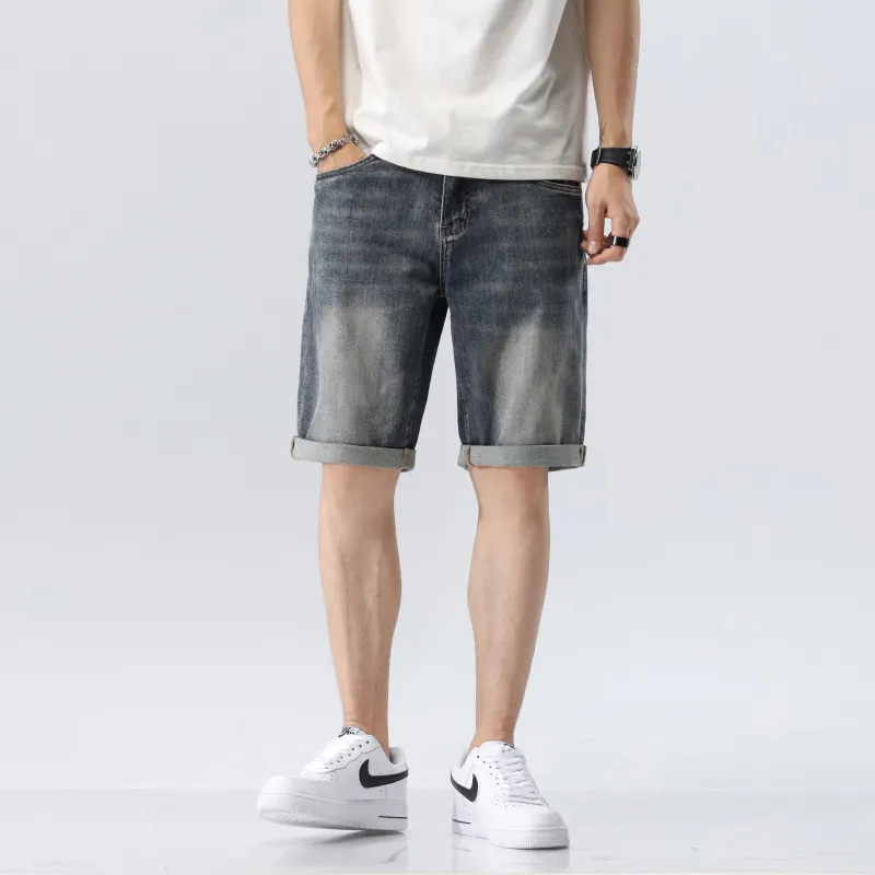 JUCY JUDY Denim Shorts Unisex Blue Gray-3