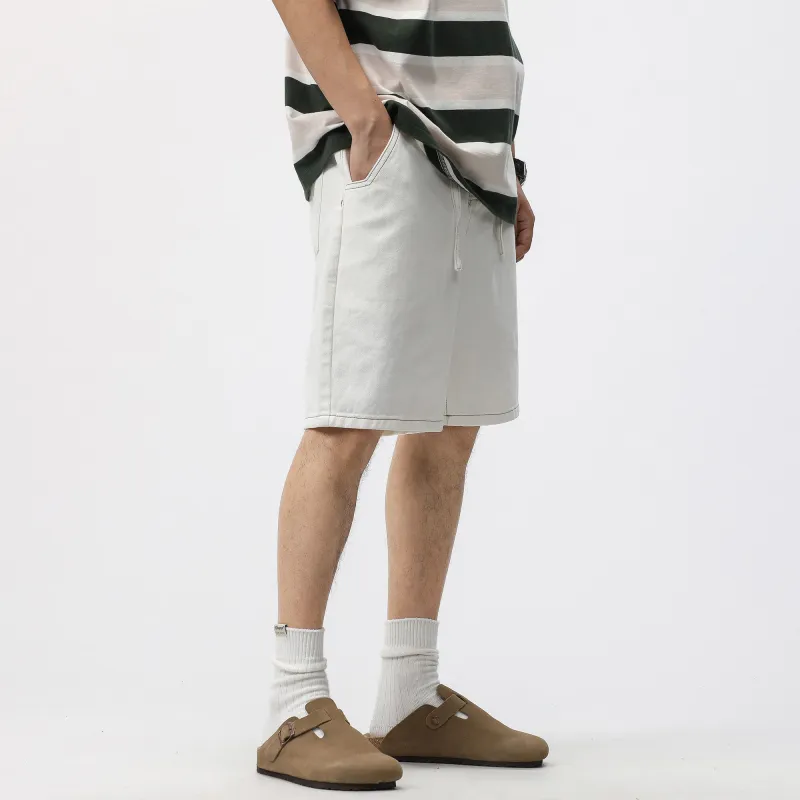 JUCY JUDY Denim Shorts Unisex White-7