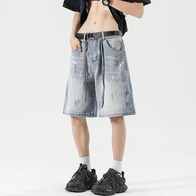 JUCY JUDY Denim Shorts Unisex Light Blue-5