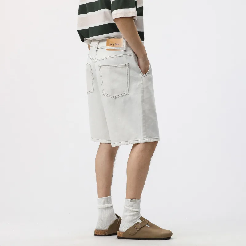 JUCY JUDY Denim Shorts Unisex White-5