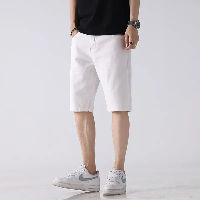 JUCY JUDY Denim Shorts Unisex White-4
