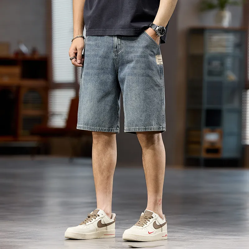 JUCY JUDY Denim Shorts Unisex Vintage Blue-4