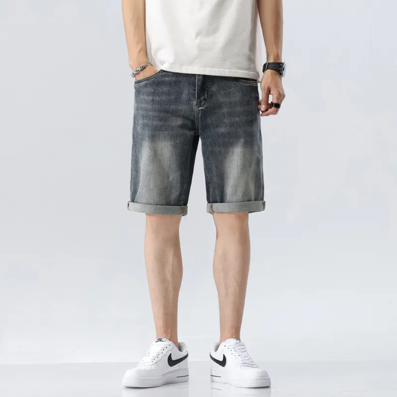 JUCY JUDY Denim Shorts Unisex Blue Gray-2