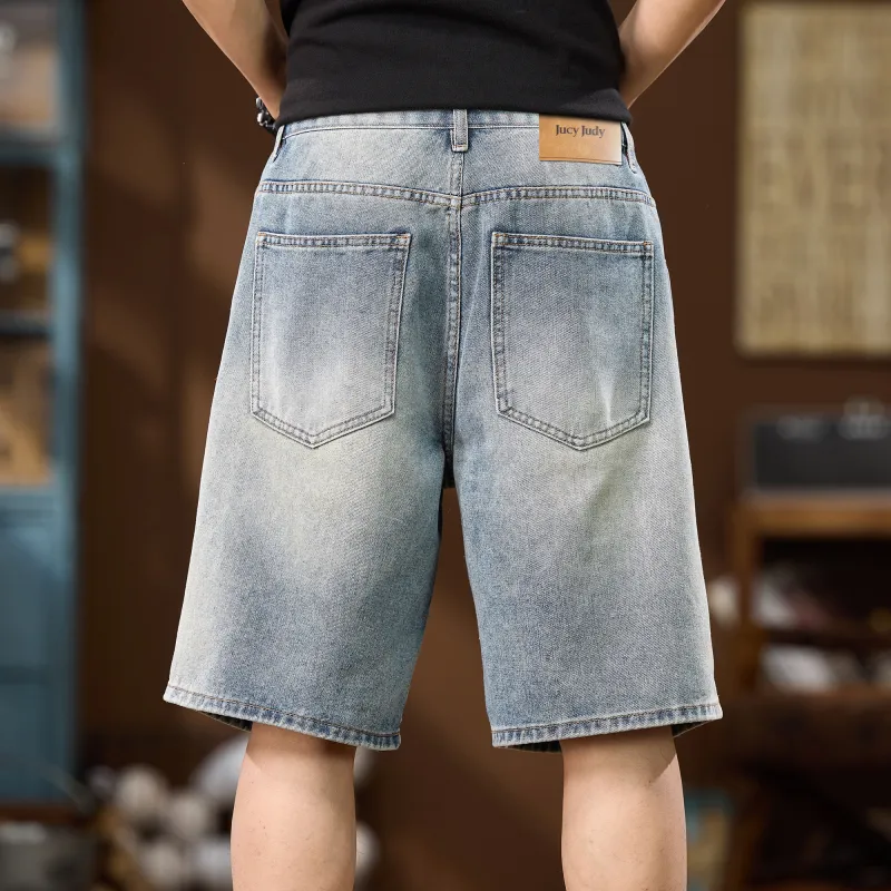 JUCY JUDY Denim Shorts Unisex Nostalgic Blue-5