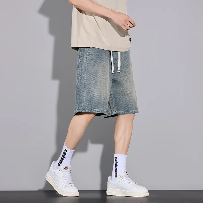 JUCY JUDY Denim Shorts Unisex Vintage Blue-3