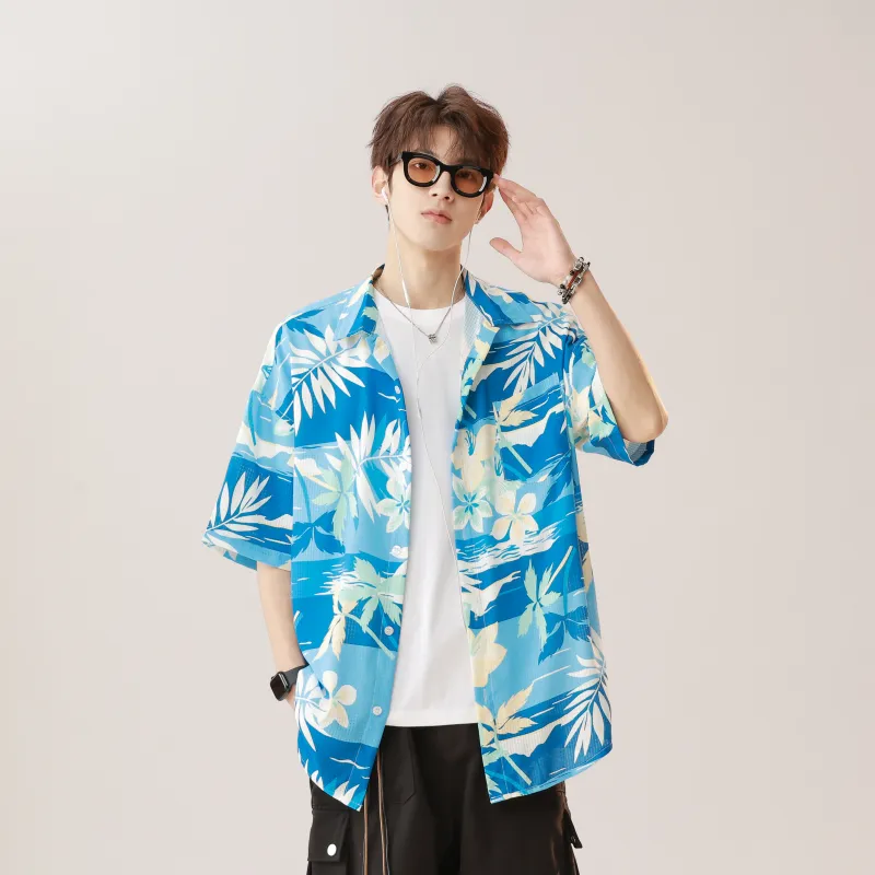 JUCY JUDY Shirt Unisex Hawaii Blue-2