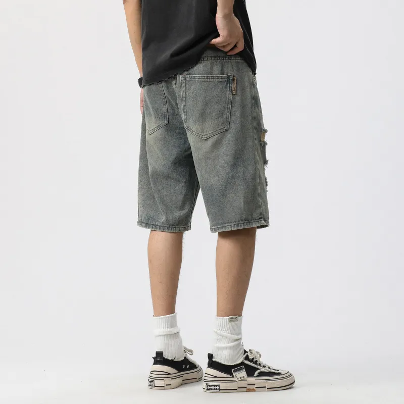 JUCY JUDY Denim Shorts Unisex Vintage Blue-7
